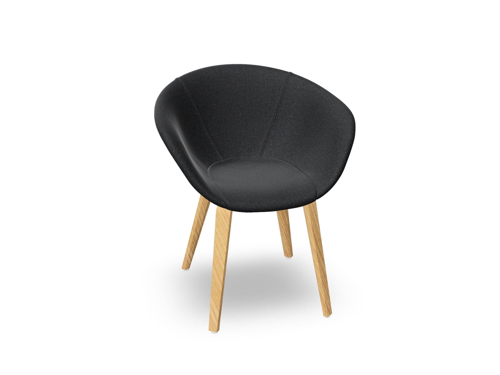 Duna 02 Wood Leg Chair With Full Upholstery Chairs Arper