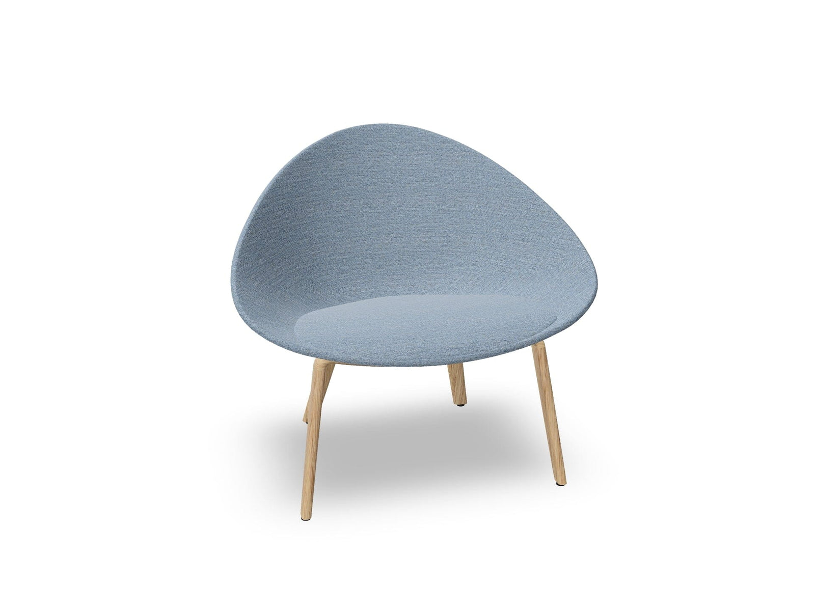 Adell 4 Leg Wood Lounge Chair With Fully Upholstered lounge chair Arper