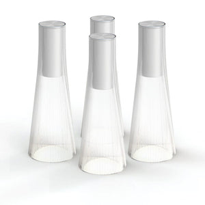Candel Table Lamp - 4 Pack Table Lamps Pablo Clear/Silver 