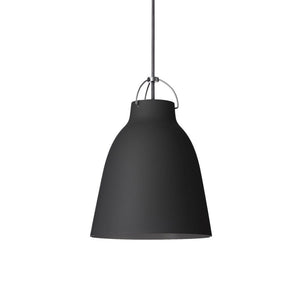 Caravaggio Matte Suspension Lamp hanging lamps Fritz Hansen Small (P1) Black 