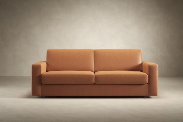 Carnell Leather Sleeper Sofa
