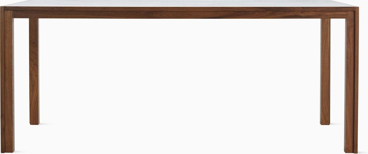 Doubleframe Table table herman miller 36” Wide x 70” Long Carrara honeycomb marble