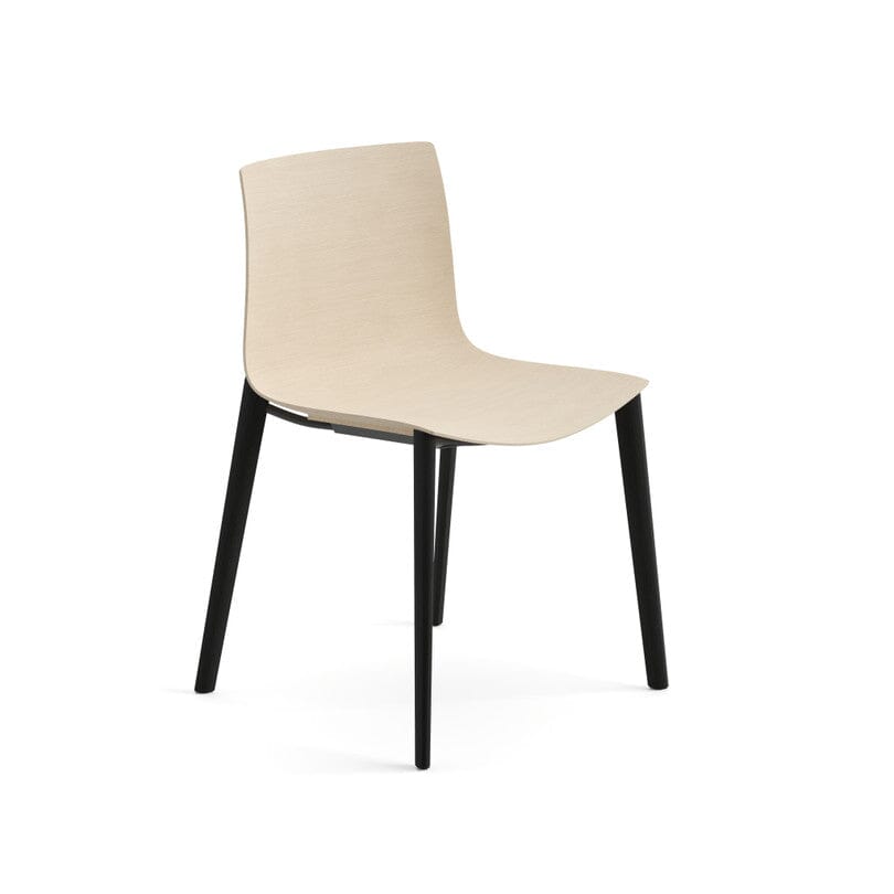 Catifa 46 Wood Four Leg With Wood Shell Side/Dining Arper