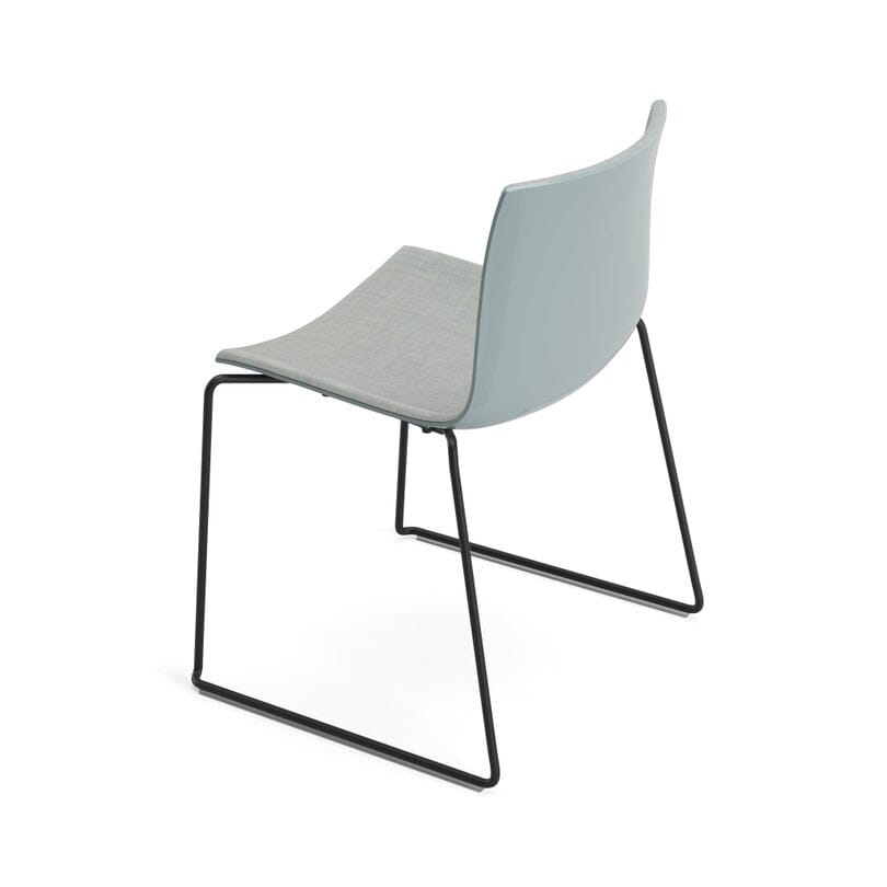 Catifa 46 Sled Base Polypropylene with Front-Face Upholstery Side/Dining Arper