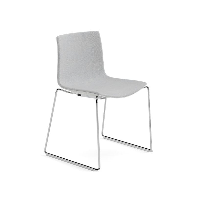 Catifa 46 Sled Base Polypropylene with Front-Face Upholstery Side/Dining Arper