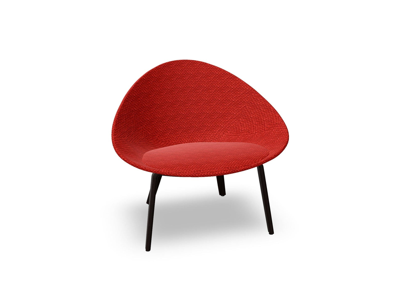 Adell 4 Leg Wood Lounge Chair With Fully Upholstered lounge chair Arper