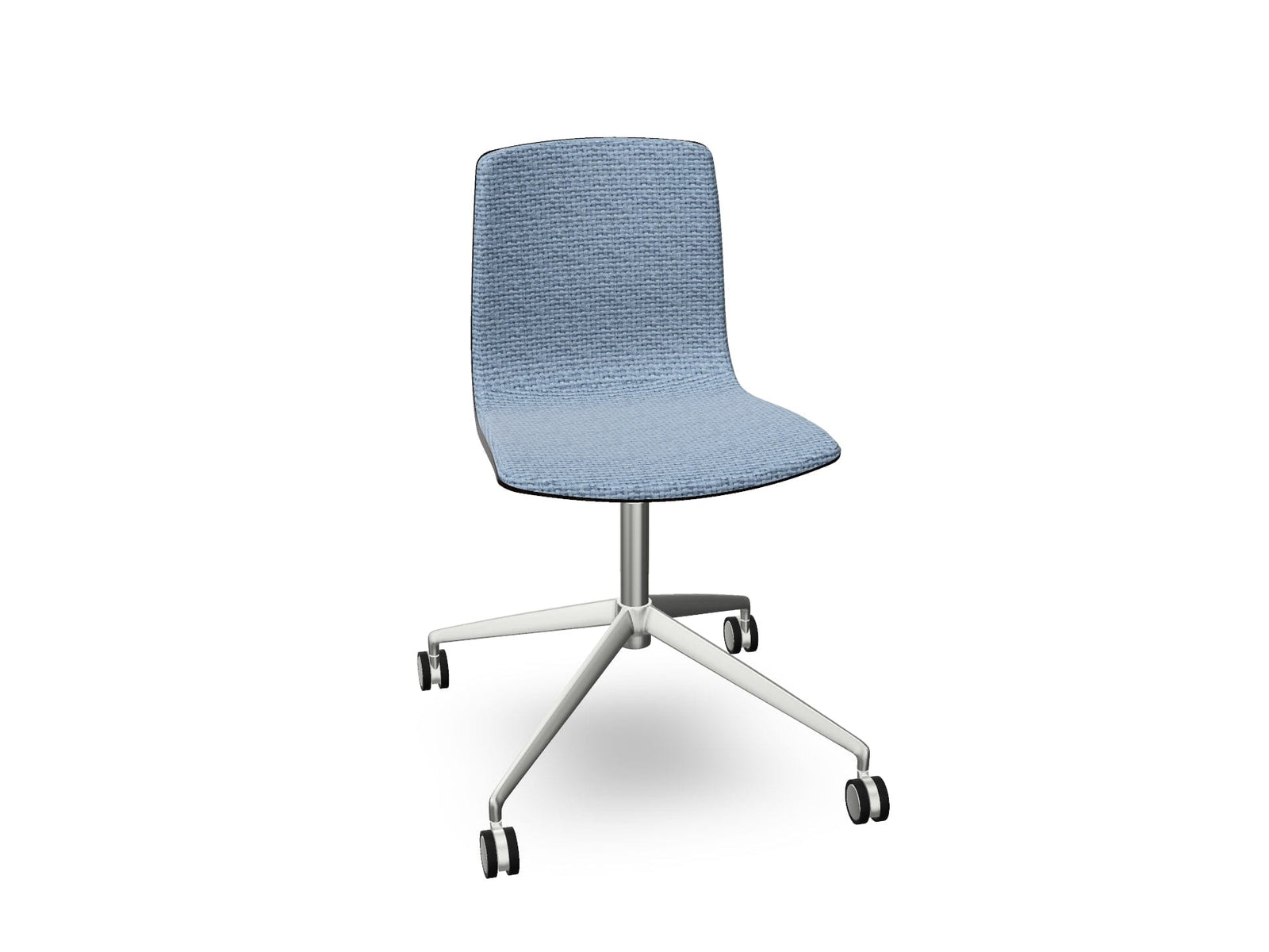Aava 02 Fixed Trestle Base Wood Chair With Front Upholstery Chairs Arper