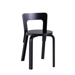 Chair 65 Chairs Artek Seat and Backrest Black Lacquered / Legs Black Lacquered + $65.00 