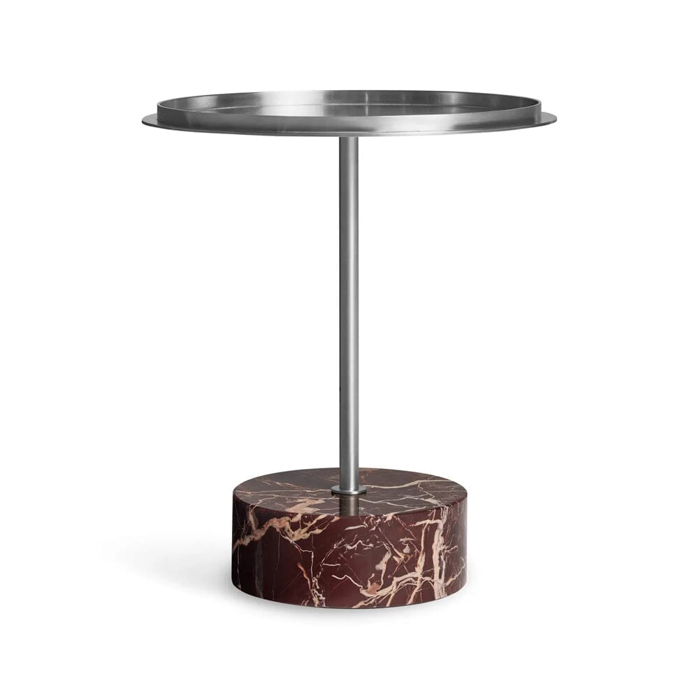 Chit Chat Side Table Side Tables BluDot Stainless Cherry Marble