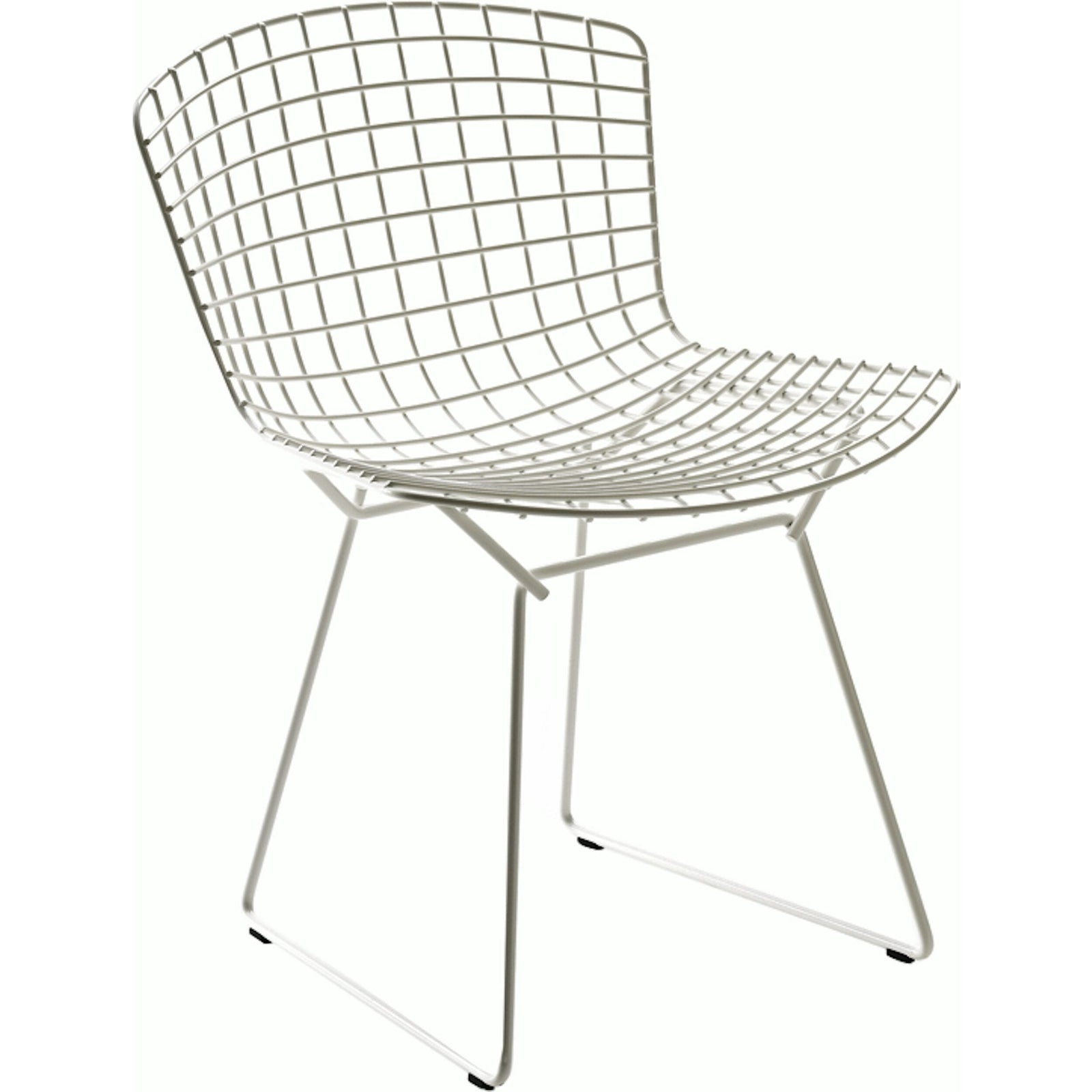 Bertoia Side Chair - Unupholstered Side/Dining Knoll Polished Chrome