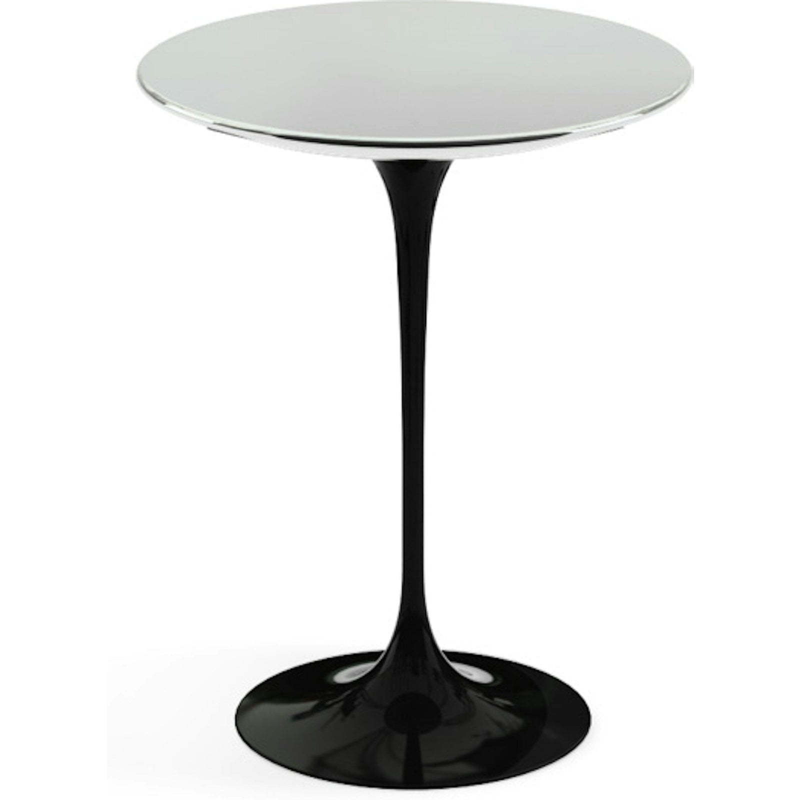 Saarinen Side Table - 16" Round side/end table Knoll Black Chrome