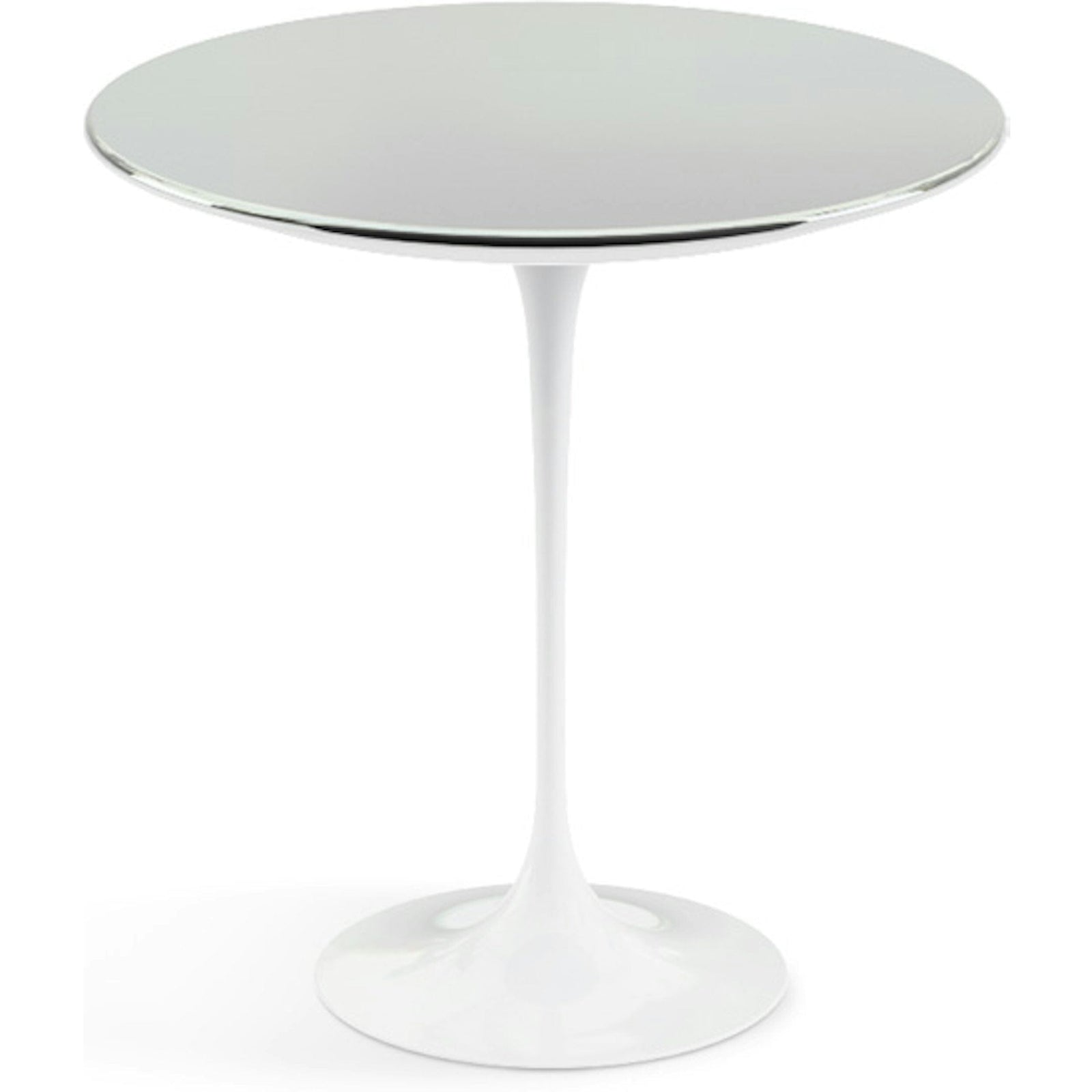 Saarinen Side Table - 20” Round side/end table Knoll White Chrome