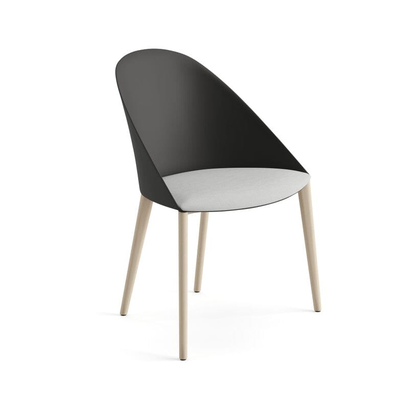 Cila Chair With Timber Oak Four-leg Base Chairs Arper