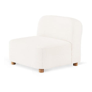 Circuit Modular Armless Chair lounge chair Gus Modern Merino Cream 