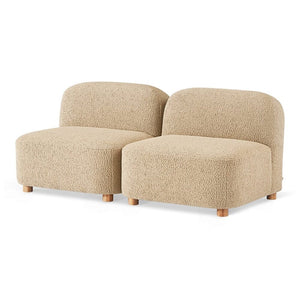 Circuit Modular Armless Chair - Set of 2 lounge chair Gus Modern Himalaya Dune 
