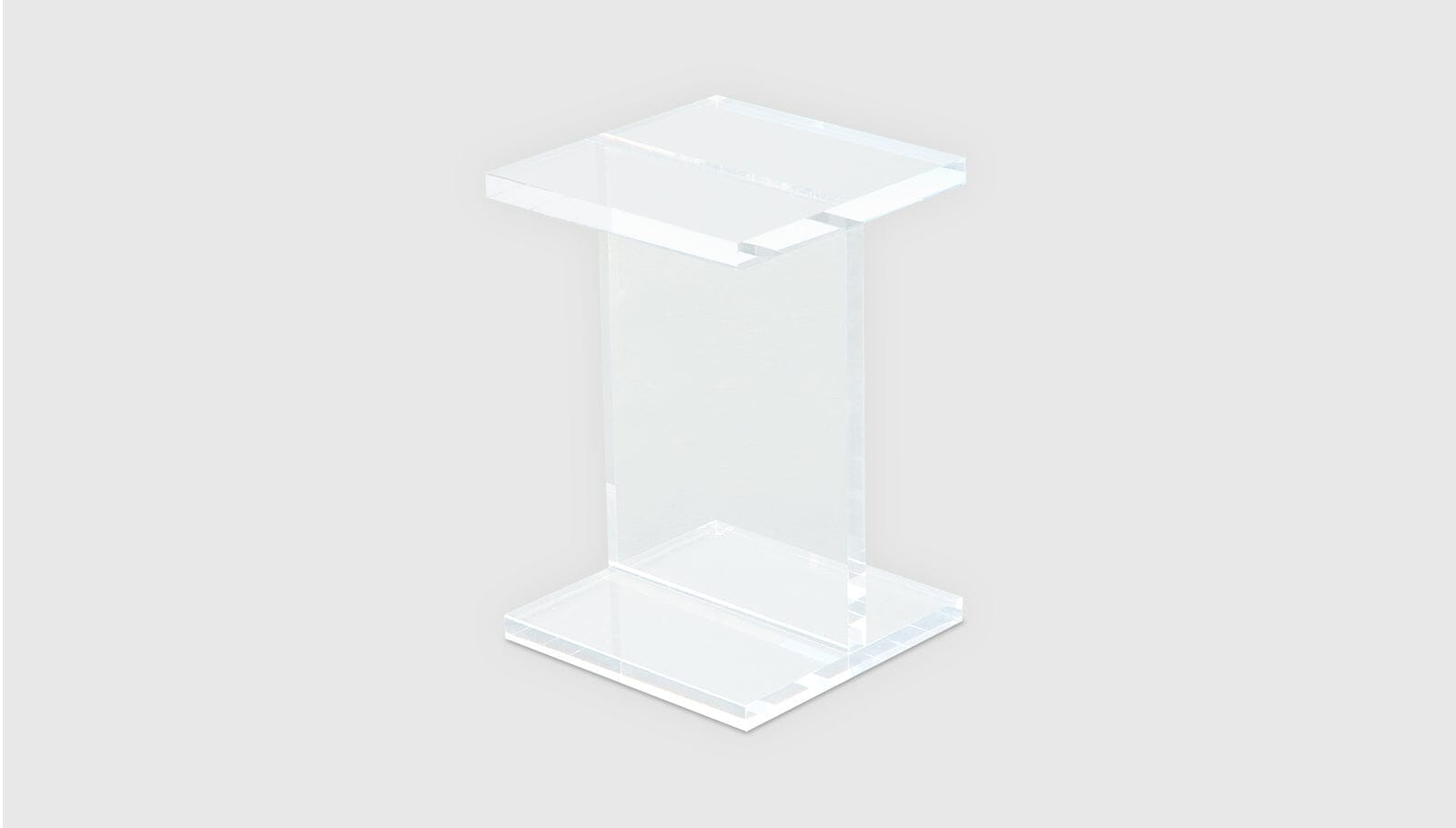 Acrylic I-Beam Table side/end table Gus Modern