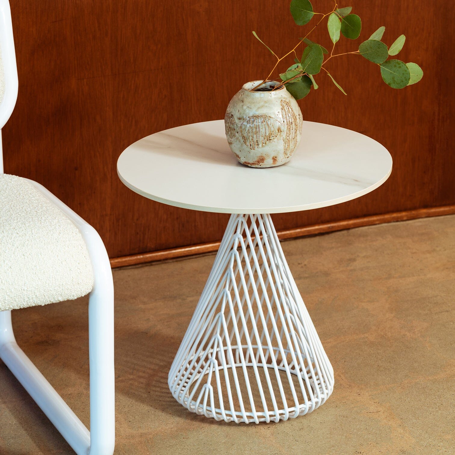 Cono Side Table with Stone table Bend Goods