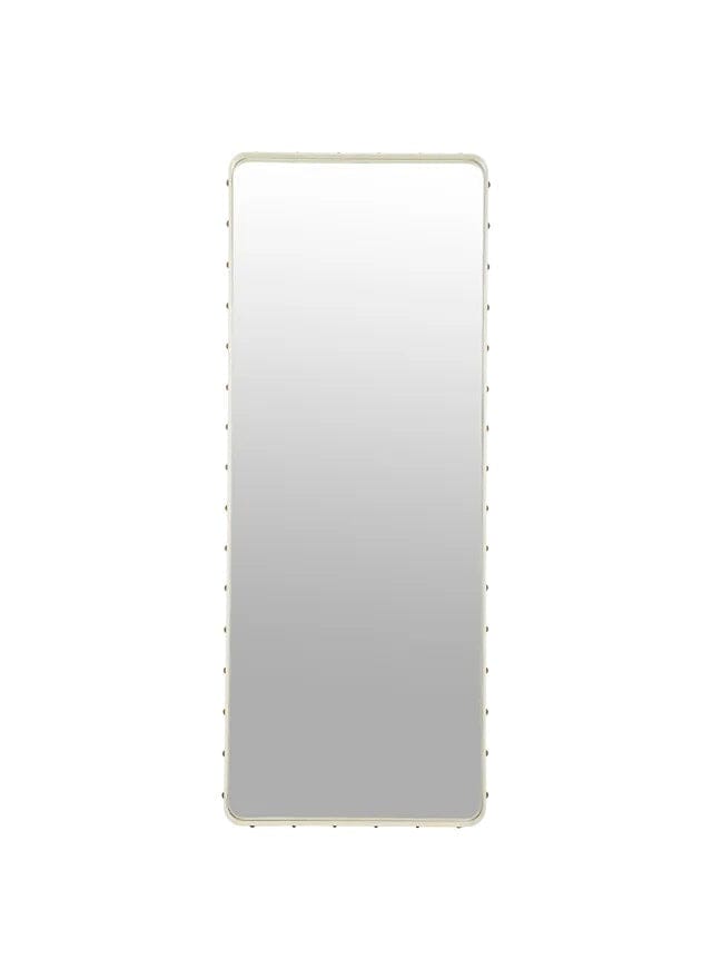 Adnet Rectangulaire Mirror mirror Gubi Large Cream Leather