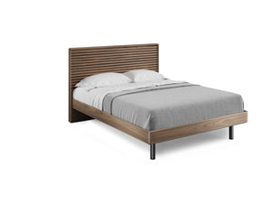 Cross-LINQ 9127 Queen Bed Beds BDI Natural Walnut 