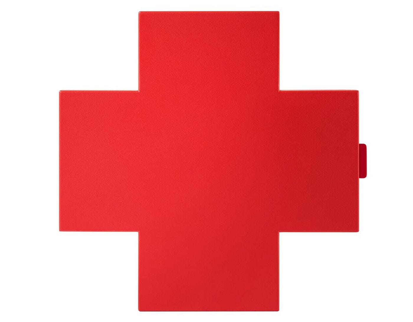 Cross Wall Cabinet Book Shelf Cappellini Red