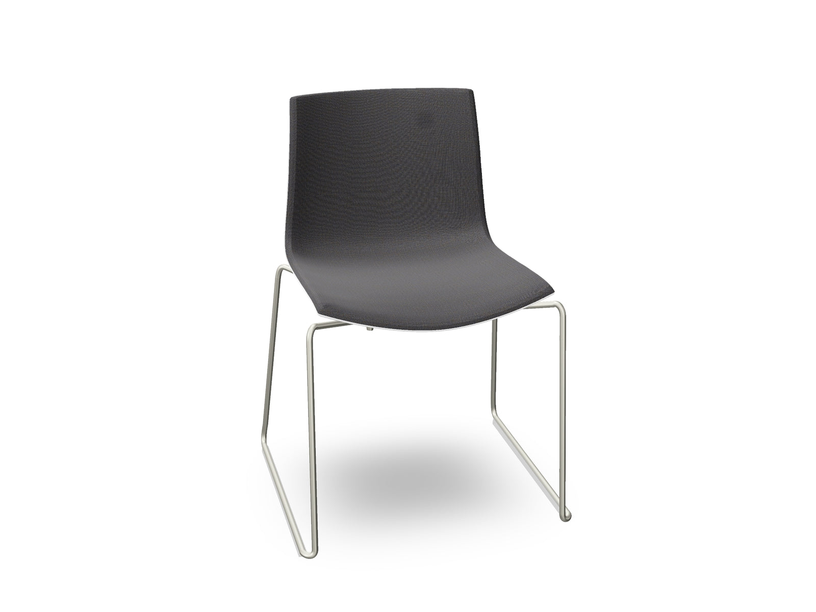 Catifa 46 Sled Base Polypropylene with Front-Face Upholstery