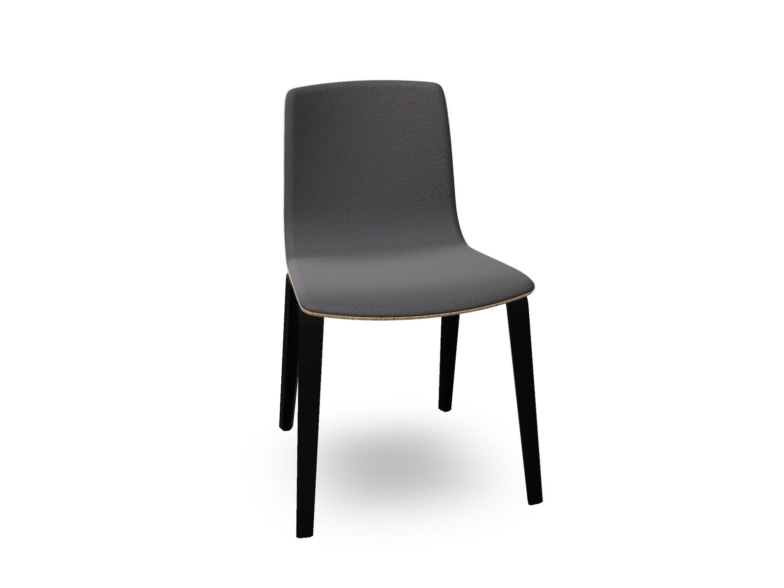 Aava 02 Wooden Chair with Front Upholstery Chairs Arper