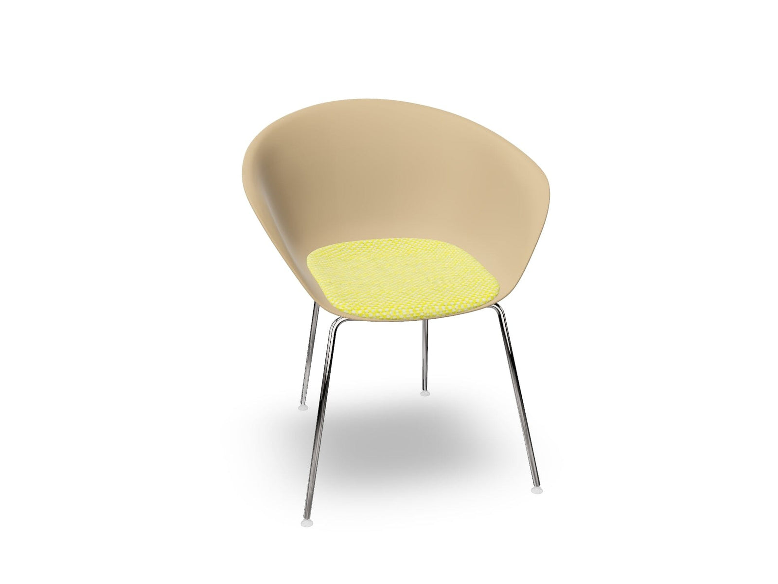 Duna 02 Four Leg Chair With Seat Cushion Chairs Arper