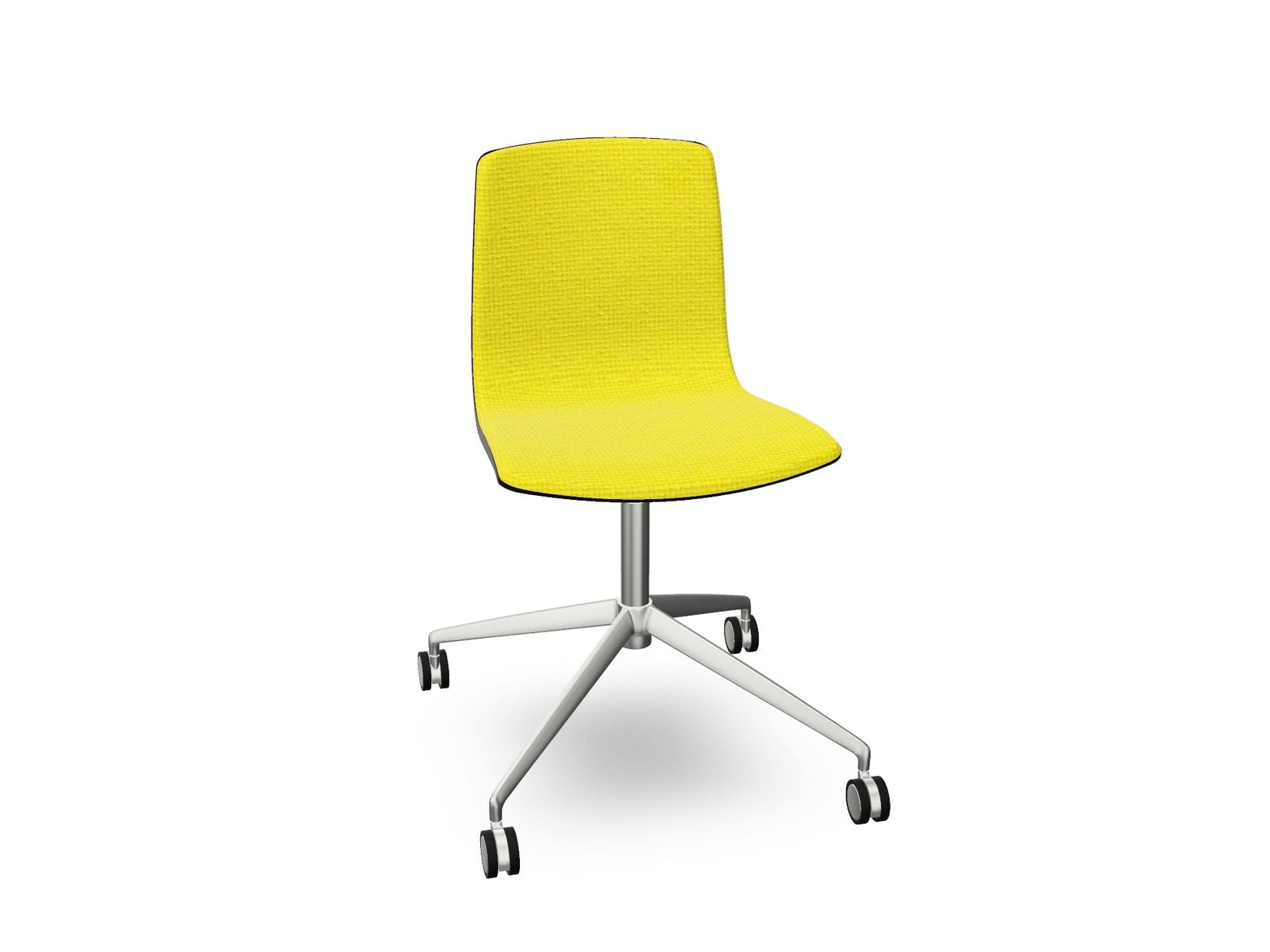 Aava 02 Fixed Trestle Base Wood Chair With Front Upholstery Chairs Arper