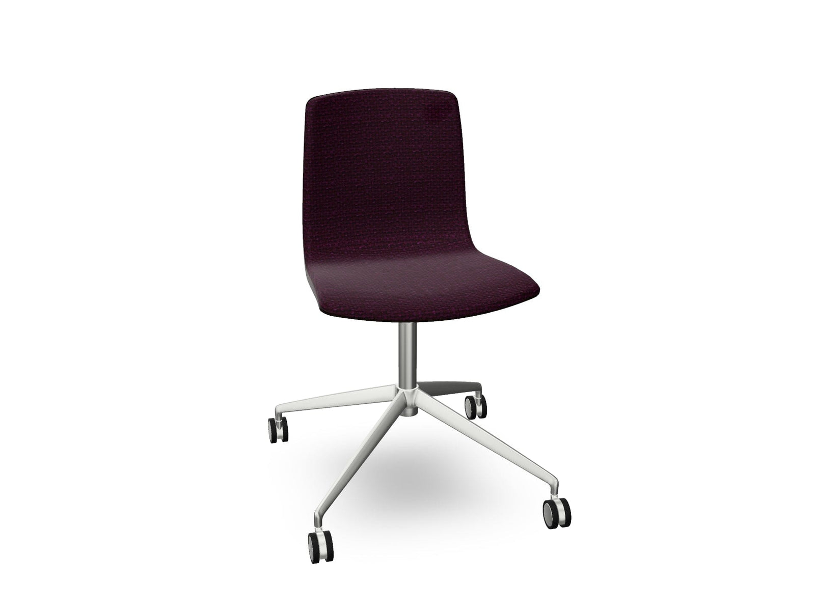 Aava 02 Fixed Trestle Base Wood Chair With Front Upholstery Chairs Arper