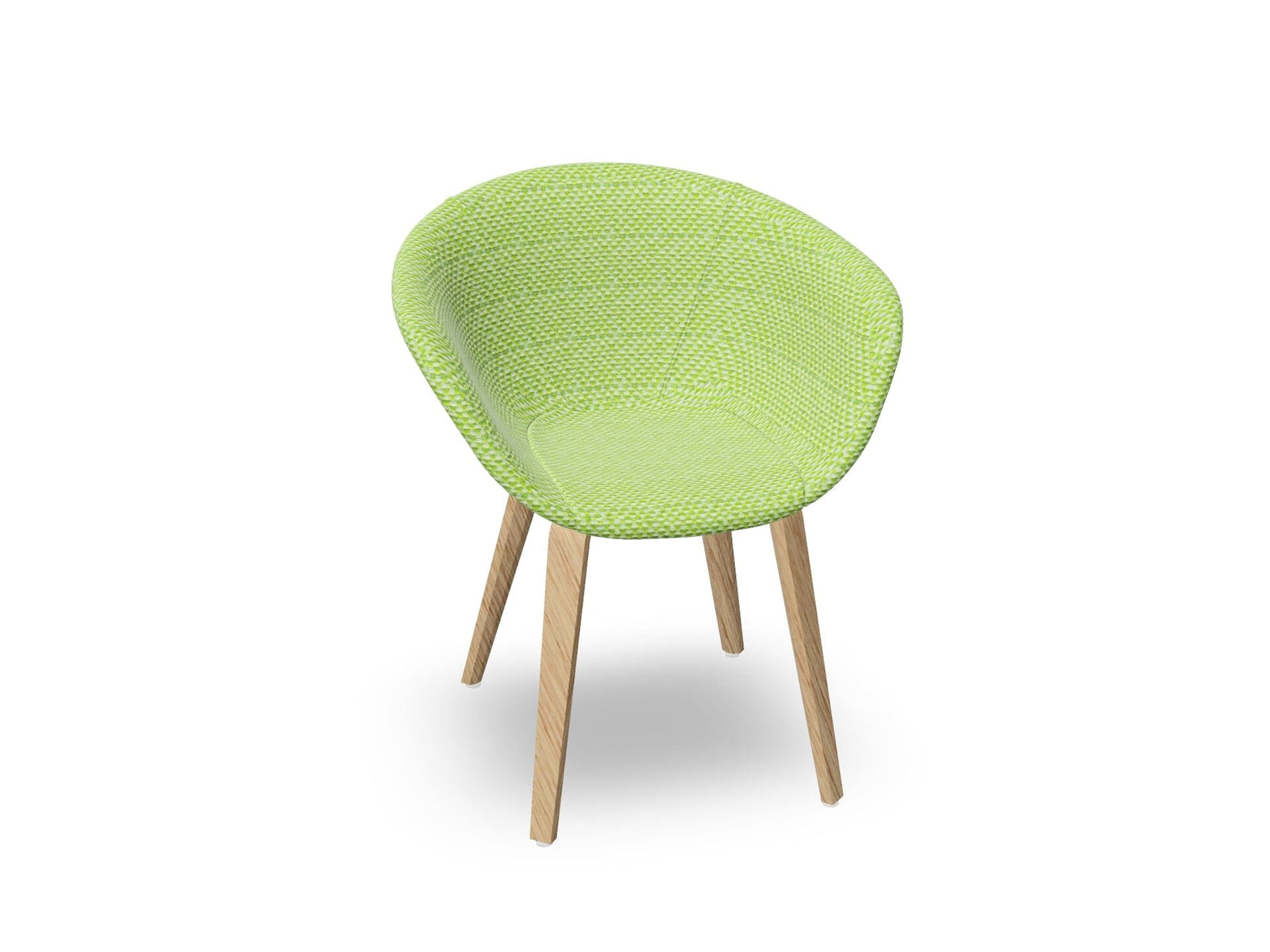 Duna 02 Wood Leg Chair With Front Upholstery Chairs Arper