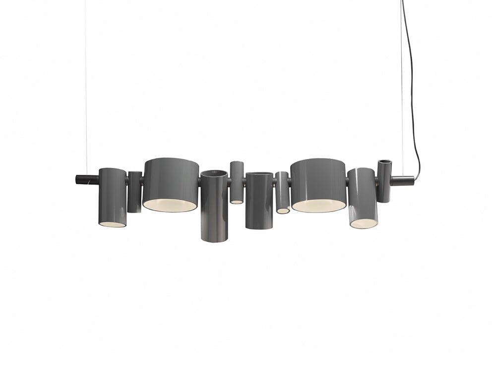 Dancing Queen Pendant Lamp Pendant Lights Oluce Lacquered Grey