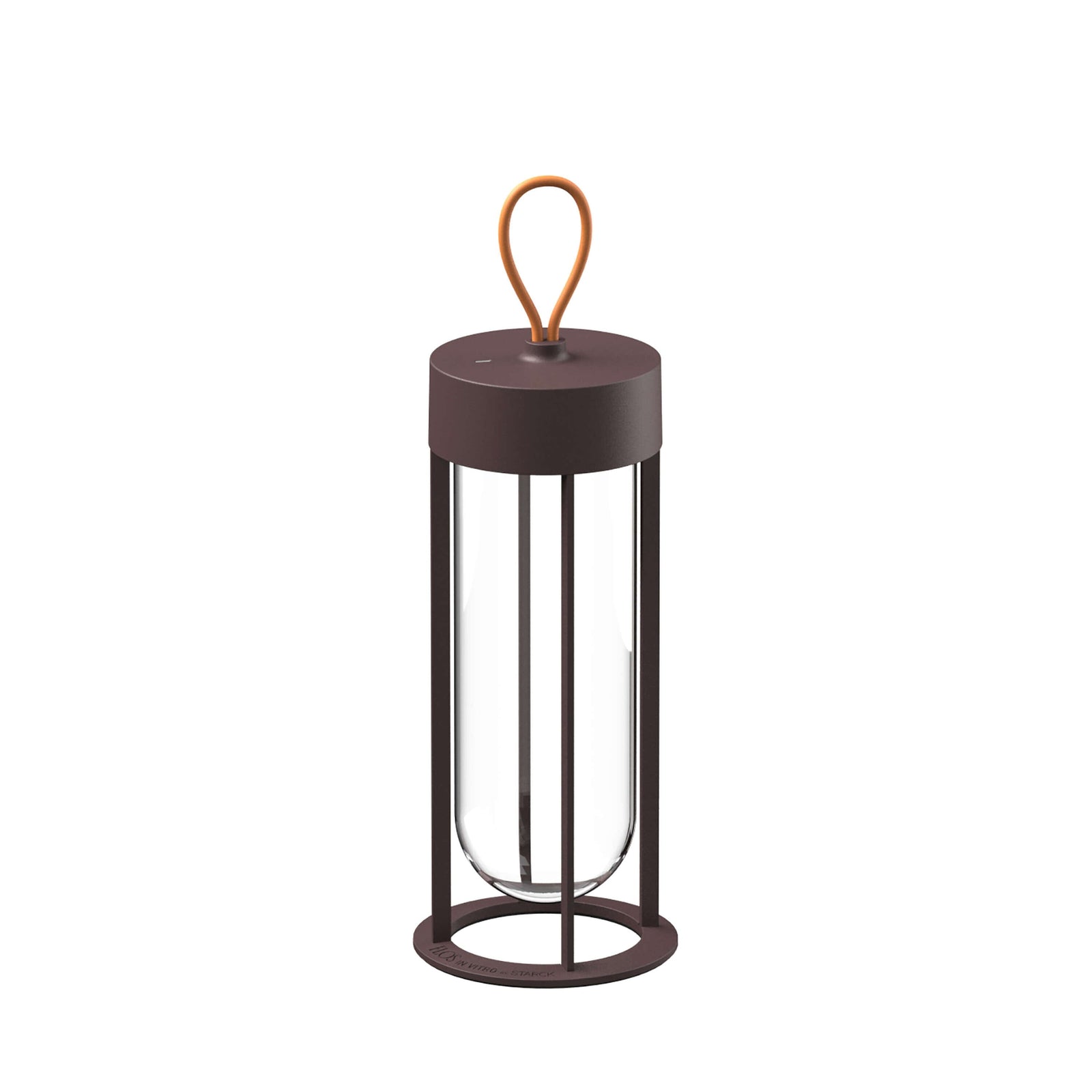 In Vitro Unplugged Portable Lamp Outdoors Flos Deep Brown 2700K