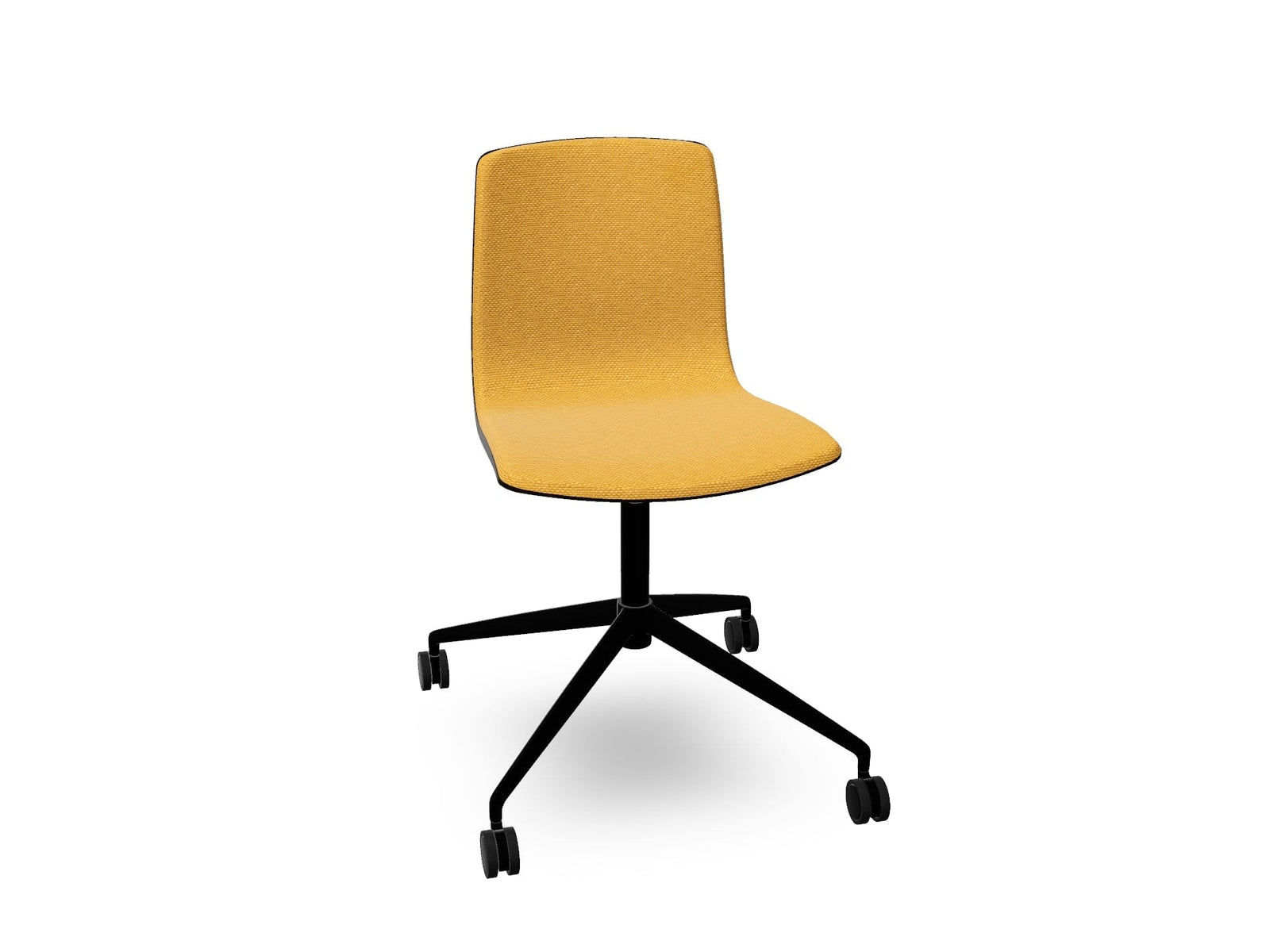 Aava 02 Fixed Trestle Base Wood Chair With Front Upholstery Chairs Arper
