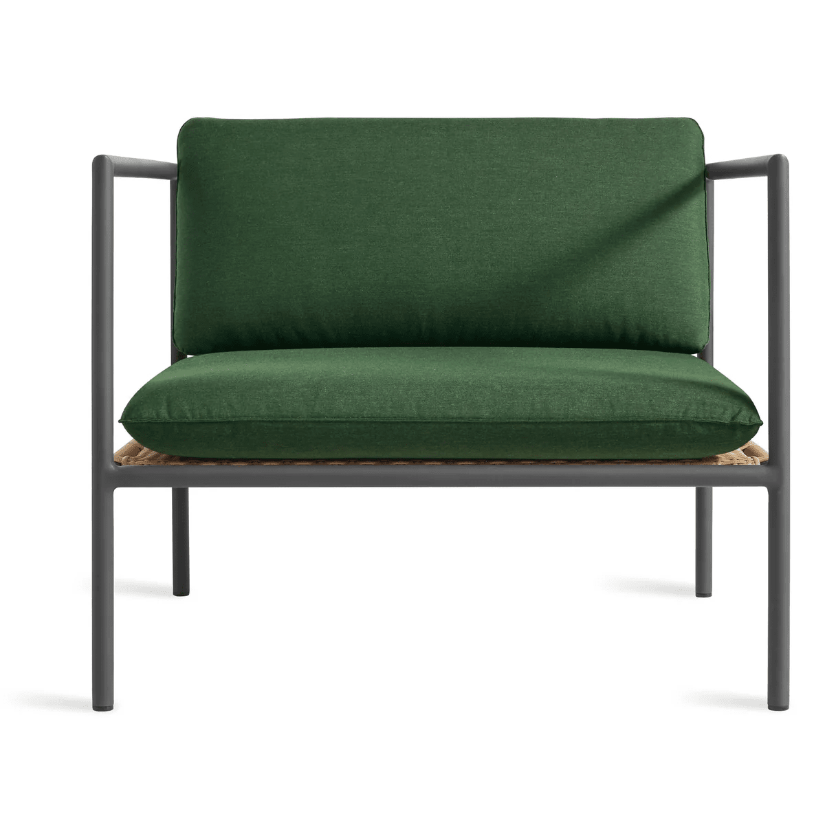 Dog Days Outdoor Lounge Chair Lounge Chair BluDot Sunbrella Ivy / Charcoal