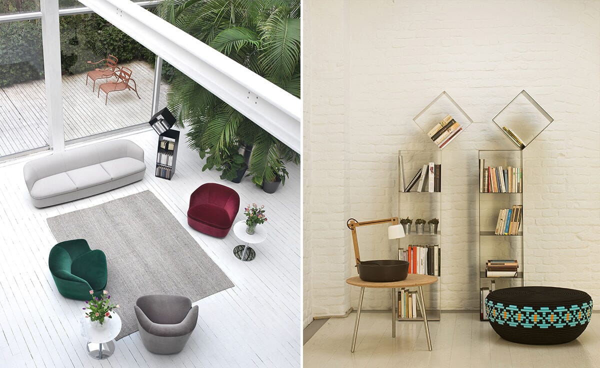 Drop Bookcase Book Shelf Cappellini