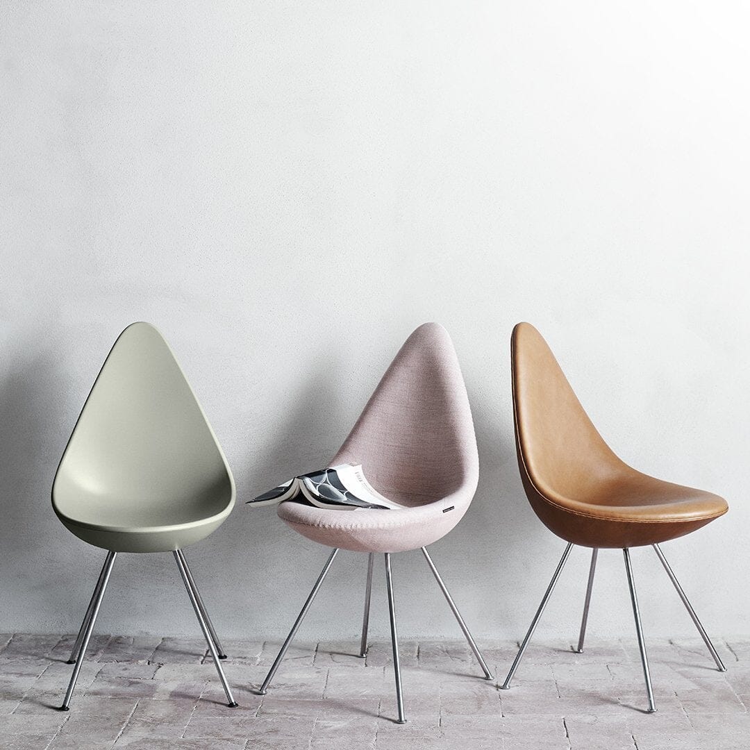 Drop Chair Upholstered Dining chairs Fritz Hansen