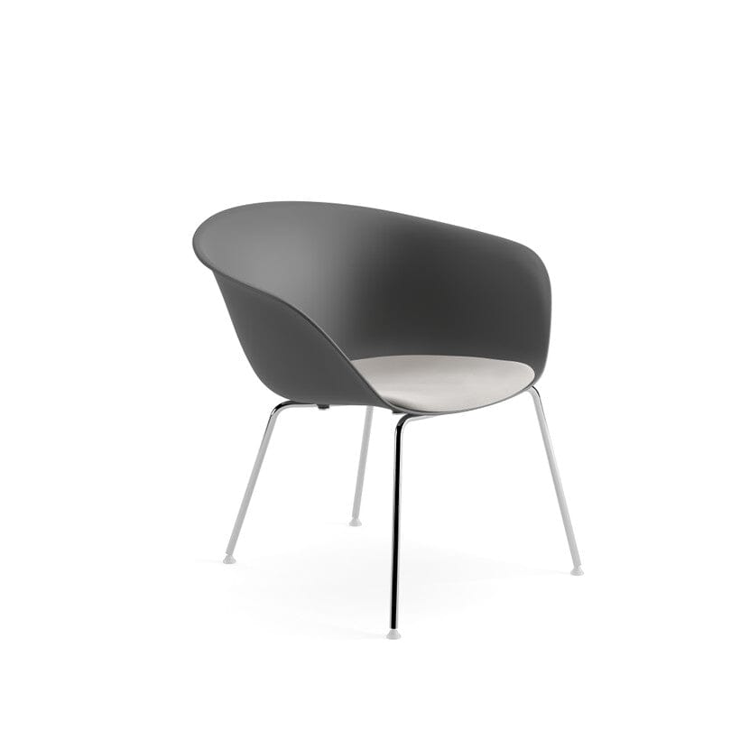 Duna 02 Four Leg Lounge Chair With Seat Cushion lounge chair Arper