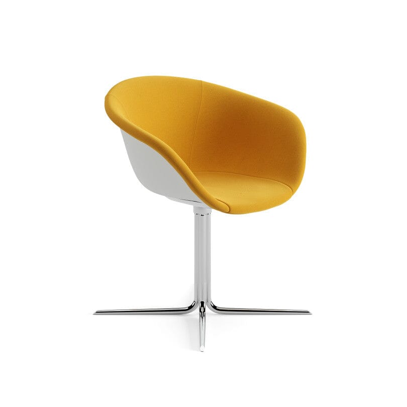 Duna 02 Four Ways Swivel Base Chair With Front Upholstery Chairs Arper