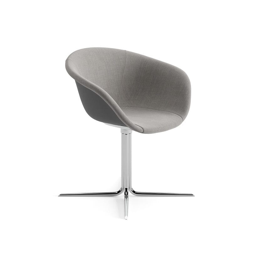Duna 02 Four Ways Swivel Base Chair With Front Upholstery Chairs Arper