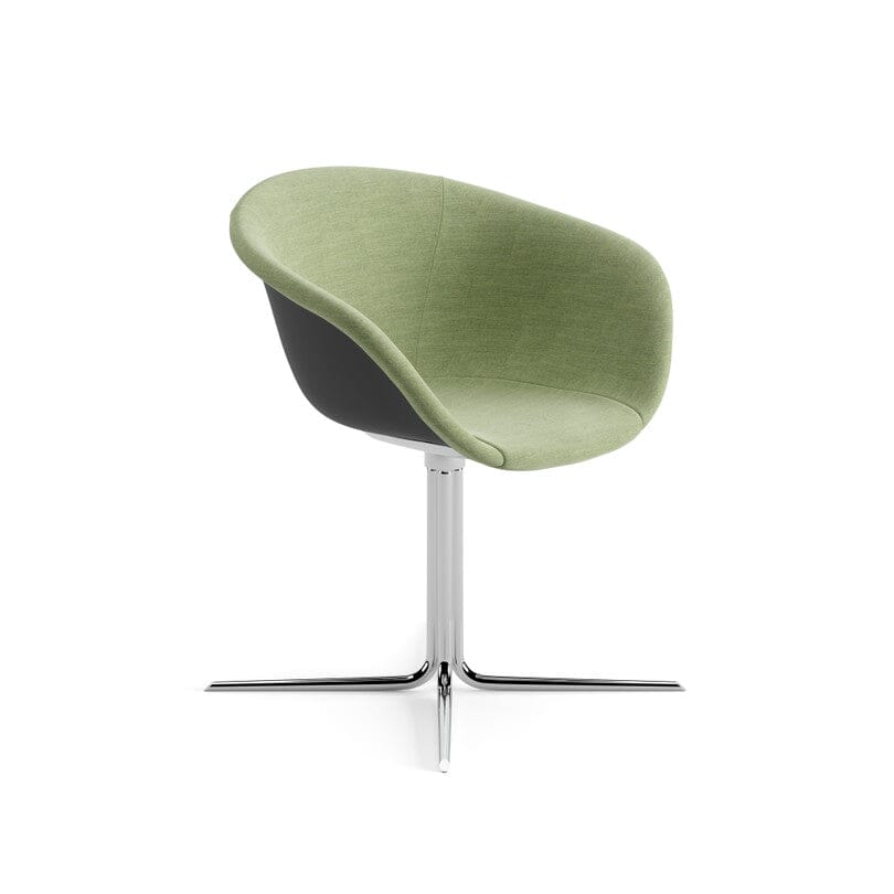 Duna 02 Four Ways Swivel Base Chair With Front Upholstery Chairs Arper