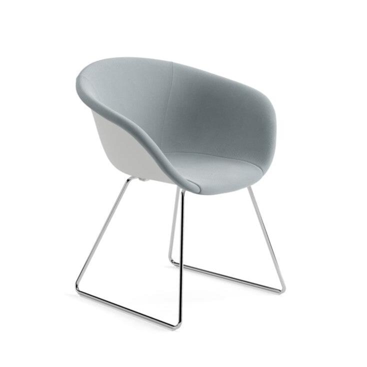 Duna 02 Sled Base Chair With Front Upholstery Chairs Arper