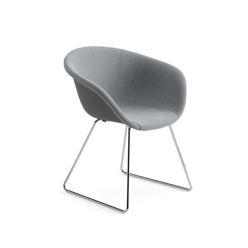Duna 02 Sled Base Chair With Front Upholstery Chairs Arper