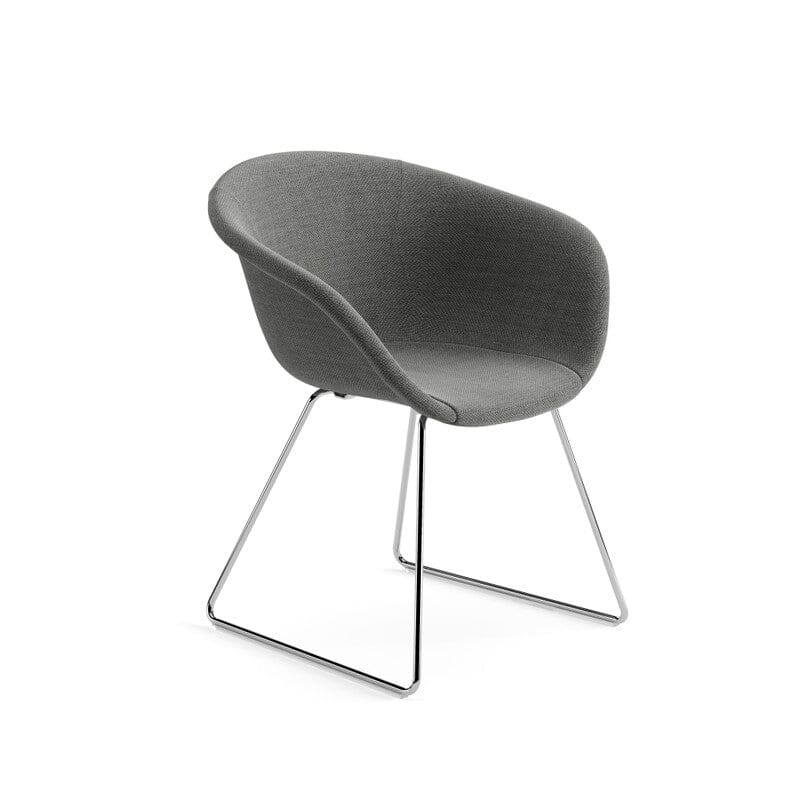 Duna 02 Sled Base Chair With Full Upholstery Chairs Arper