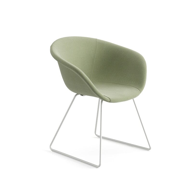 Duna 02 Sled Base Chair With Full Upholstery Chairs Arper