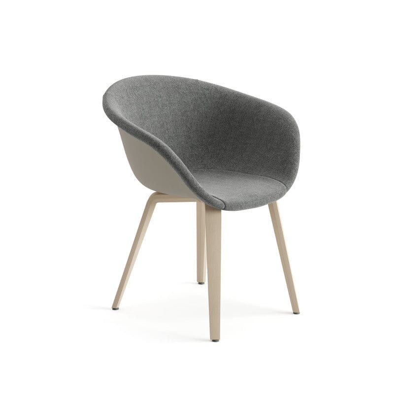 Duna 02 Wood Leg Chair With Front Upholstery Chairs Arper