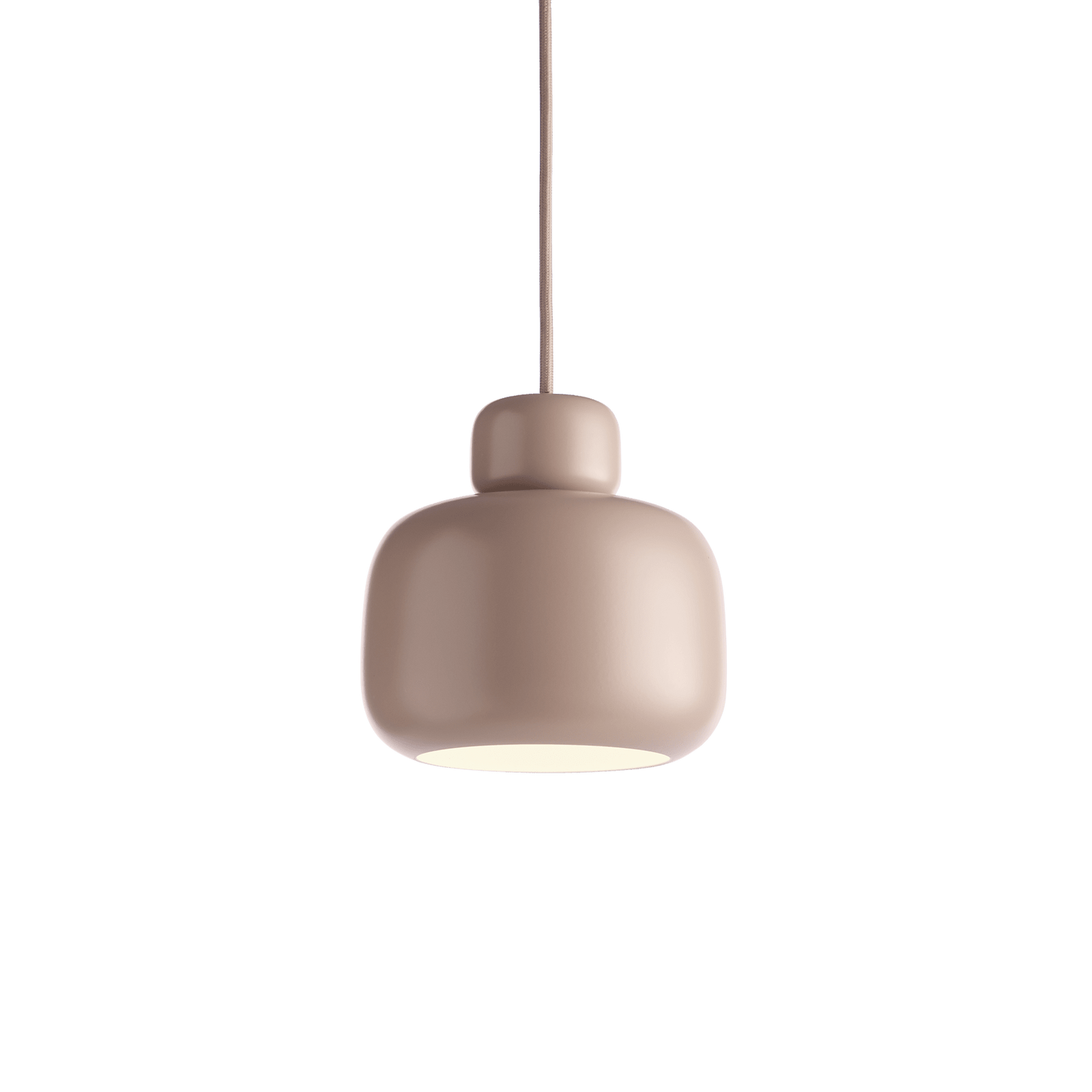 Stone Pendant Light hanging lamps Woud Dusty Rose