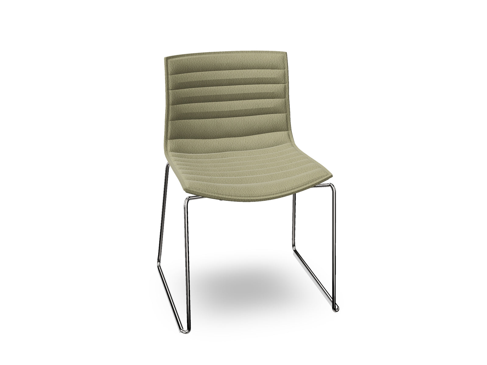 Catifa 46 Sled Base With Fully Upholstered
