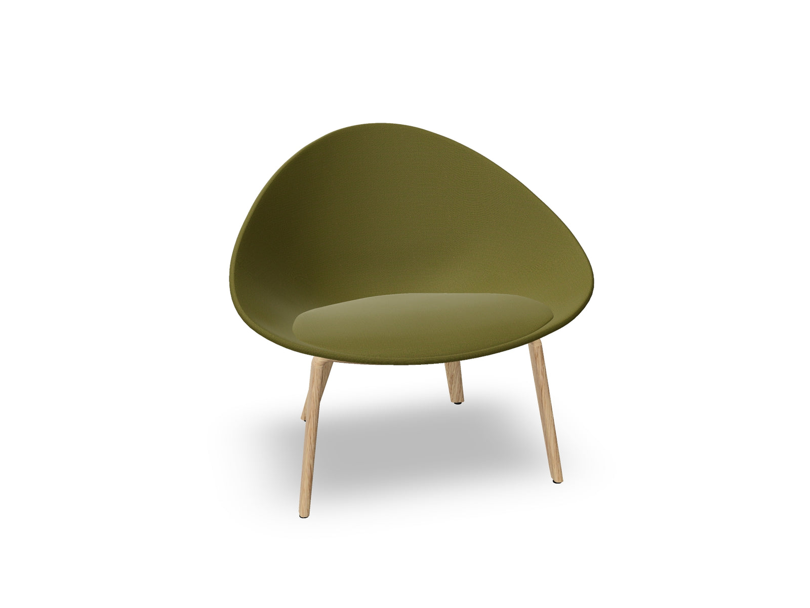 Adell 4 Leg Wood Lounge Chair With Fully Upholstered