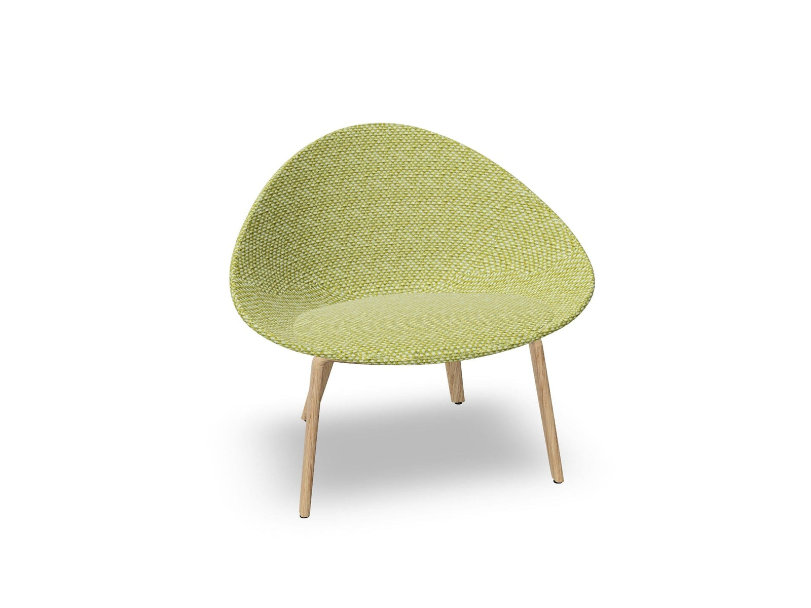 Adell 4 Leg Wood Lounge Chair With Fully Upholstered lounge chair Arper