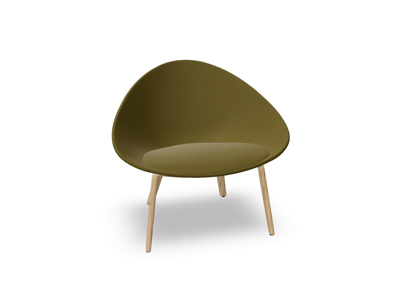 Adell 4 Leg Wood Lounge Chair With Fully Upholstered lounge chair Arper